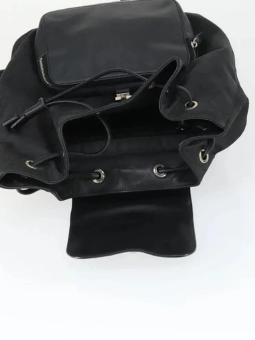 GUCCI GG Canvas Backpack Black Silver 003 0245 Auth ep12708 - Picture 8 of 16